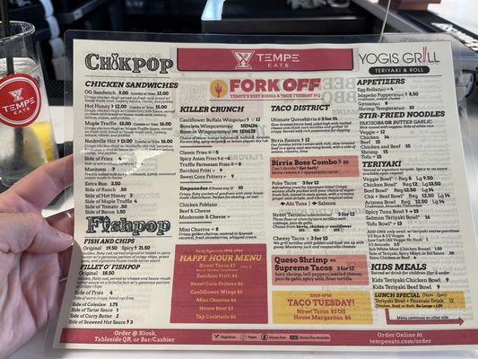 Menu photo 2 Chik Pop Tempe, AZ