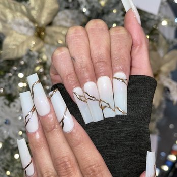 Nails By Trinnie - Long Gel X Tapered Square (off white, champagne chrome) - Nail Technicians Near Me - Rancho Cucamonga, California Nails By Trinnie - Long Gel X Tapered Square (off white, champagne chrome) - Nail Technicians Near Me - Rancho Cucamonga, California