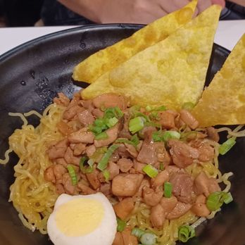 Ramen Mafia - today's special: Indo Street Noodle.  Brothless, with chicken & mushrooms.  Wonderful. - Japanese Near Me - Winston-Salem, North Carolina