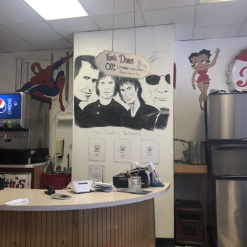 Tom's Diner - The Rolling Stones mural. - Diners Near Me - Lockport, New York