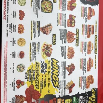 The Red Chickz - Menu 6.6.26 - Chicken Shop Near Me - Woodland, California