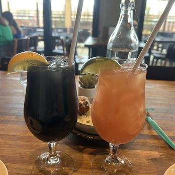 Eureka! - Strawberry limeade and .Charcoal Passion Fruit Lemonade - American Near Me - Indian Wells, California