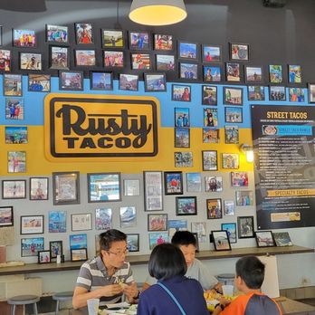 Rusty Taco - people eating at tables in a restaurant - Tex-Mex Near Me - Plano, Texas