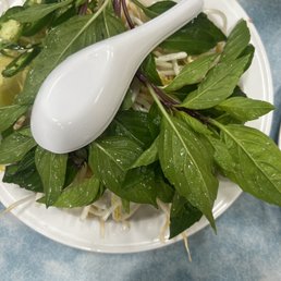 Basil, mung beans, jalapeno and limes accompaniments Basil, mung beans, jalapeno and limes accompaniments