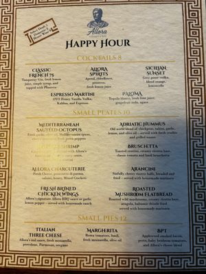 Menu photo 2 Allora Kitchen Bar Columbus, OH
