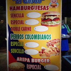 El Gordo - Menú