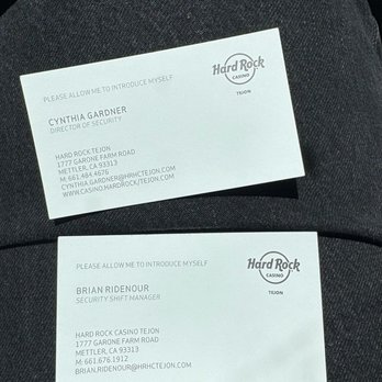 Hard Rock Casino Tejon - Managers that took my statement - Casinos Near Me - Mettler, California Hard Rock Casino Tejon - Managers that took my statement - Casinos Near Me - Mettler, California