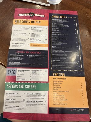 Menu photo 5 Calaca Mamas Cantina Anaheim, CA