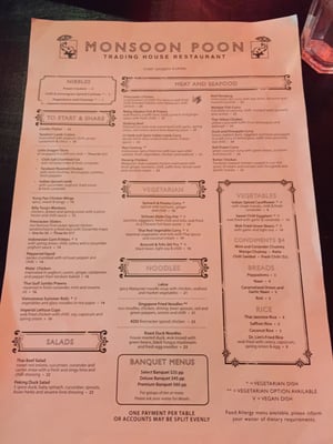 Menu photo 8 Monsoon Poon Auckland, AUK Menu photo 8 Monsoon Poon Auckland, AUK
