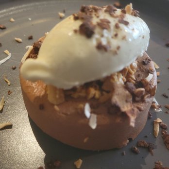 The Gage - Chocolate coconut bavario - New American Near Me - Chicago, Illinois The Gage - Chocolate coconut bavario - New American Near Me - Chicago, Illinois