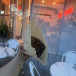 The best vegan banana bread in town on a gorgeous day