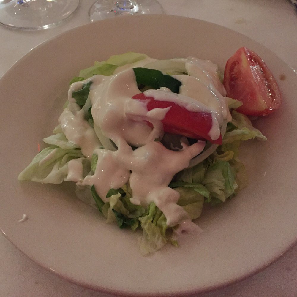 Circles Bistro - House salad with blue cheese dressing. - New American Near Me - Tampa, Florida Circles Bistro - House salad with blue cheese dressing. - New American Near Me - Tampa, Florida