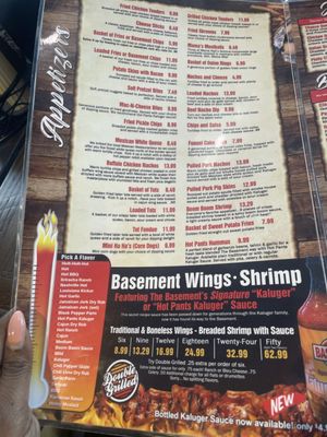 Menu photo 5 The Basement Brimfield, OH