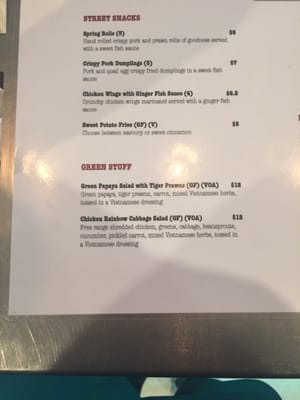 Menu photo 1 District 1 Fortitude Valley, QLD