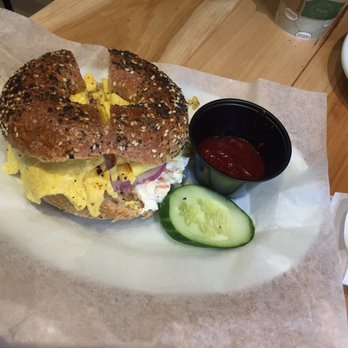 Spread Bagelry - The Nova Scramble - wish there was more fish in the lox but still very tasty - Breakfast & Brunch Near Me - Philadelphia, Pennsylvania Spread Bagelry - The Nova Scramble - wish there was more fish in the lox but still very tasty - Breakfast & Brunch Near Me - Philadelphia, Pennsylvania