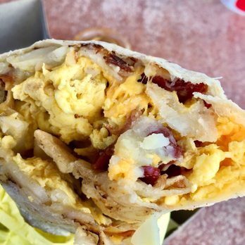 Lucky Boy - Bacon breakfast burrito ! - Burgers Near Me - Pasadena, California