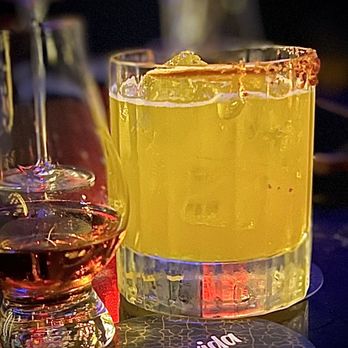 Movida - Shot of house mezcal and a tequila cocktail. - Persian/Iranian Near Me - San Francisco, California