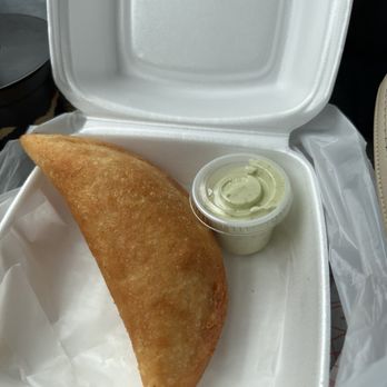 Pia's Bakery and more - Beef empanada and a tasty crème dressing - Breakfast & Brunch Near Me - Aloma, Florida Pia's Bakery and more - Beef empanada and a tasty crème dressing - Breakfast & Brunch Near Me - Aloma, Florida