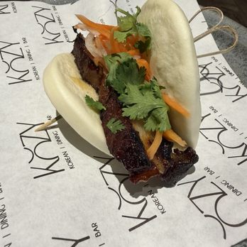 Kozy Restaurant - Pork belly bun - Korean Near Me - Libertyville, Illinois Kozy Restaurant - Pork belly bun - Korean Near Me - Libertyville, Illinois
