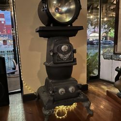 Iron Horse Restaurant - This is inside it is a real potbelly railroad stove.
