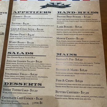 Pennywise Pub - Dinner Menu - Pubs Near Me - Flower Mound, Texas