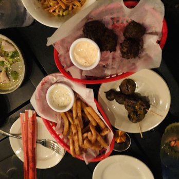 Poor Hendrix - Mushrooms, fries, broccoli fritters, noodles, hamachi. - New American Near Me - Atlanta, Georgia