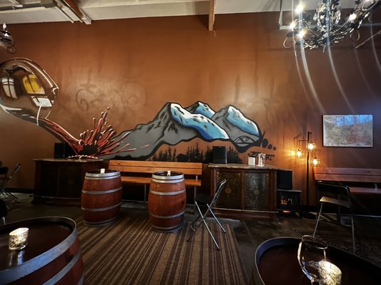 Photo of Elevation Cellars - Woodinville, WA, US. Very cool wall mural