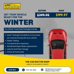The Car Doctor Shop - Is your car ready for the winter chill? Whether it's the cold weather affecting its performance or you just want some peace of mind, Dr.