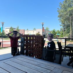 Harvest Market - Very comfortable outdoor dining!! I'm so impressed with their kitchen and now they have breakfast!