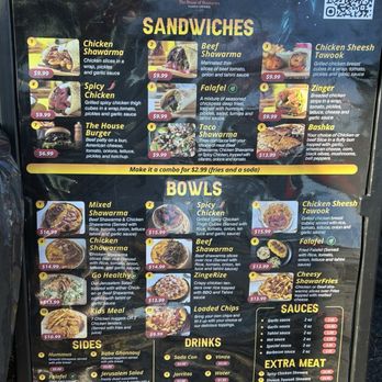 Shawarma House - Menu at truck - Middle Eastern Near Me - Brookfield, Wisconsin
