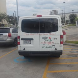 Guesthouse Inn - Driver from Guesthouse Inn on one of the Mornings he illegally parked at McDonald's in Handicapped Parking. There are no Guests with him.