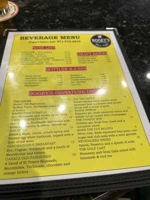 Menu photo 2 Bogey’s Indoor Golf Salem, OR Menu photo 2 Bogey’s Indoor Golf Salem, OR