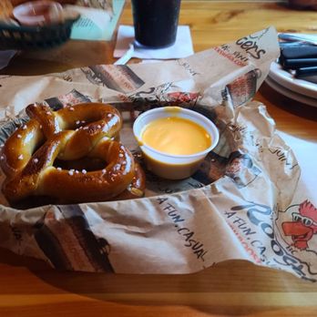 Roosters - Some darn good pretzels. - Chicken Wings Near Me - Cincinnati, Ohio