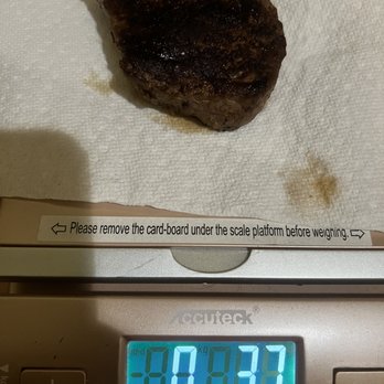 Outback Steakhouse - Supposed to be 6oz and not 3.7oz- almost half the weight. - Steakhouses Near Me - Midlothian, Virginia