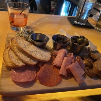 The Holy Grail - charcuterie board and a vodka Negroni - Wine Bars Near Me - El Paso, Texas