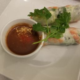 Spring rolls after I bit one...