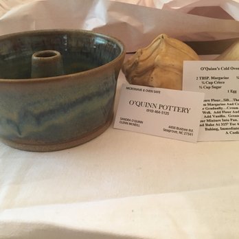 O'quinn Pottery - Wonderful! small pound cake pan complete with recipe - Home & Garden Near Me - Seagrove, North Carolina O'quinn Pottery - Wonderful! small pound cake pan complete with recipe - Home & Garden Near Me - Seagrove, North Carolina