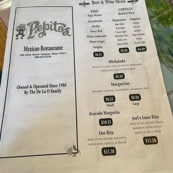 Pepito's Mexican Restaurante - Menu - Mexican Near Me - Canyon, Texas Pepito's Mexican Restaurante - Menu - Mexican Near Me - Canyon, Texas