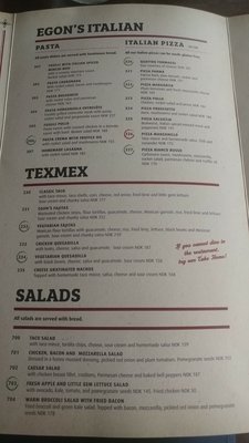 Menu photo 2 Egon Tårnet Trondheim, 16