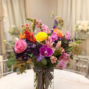 In Flower - Arrangement made for family mourning loss of their parent.  Lovely display of flowers - Florists Near Me - Brea, California