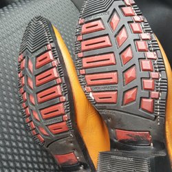 Professional Footwear Repair - Turned my slippery cowboy boots into motorcycle boots. Love'em