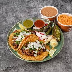 Pepe's Fork - Steak tacos dinner