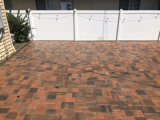 DTLA Backyard Paver Install - Downtown LA backyard paver installation.... small unfinished dirt space is now a sheek, inviting area to hold backyard BBQs or just enjoy the evening air....