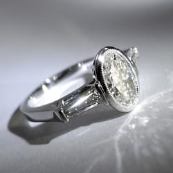 Villarreal - Designers of Exquisite Jewelry - Villarreal Fine Jewelers - Oval Brilliant Diamond Ring, Custom Design - Austin, TX