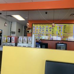 The menu.