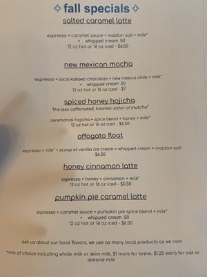 Menu photo 2 Sky Coffee Santa Fe, NM