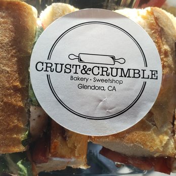 Crust & Crumble Bakery - Caprese sandwich on house made baguette, fantastic, so fresh, packed full of goodness! - Bakeries Near Me - Glendora, California