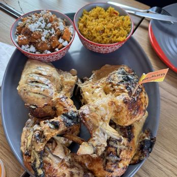 Nando's Peri-Peri - whole chicken plus sweet potatoes and portuguese rice - Chicken Shop Near Me - Norcross, Georgia Nando's Peri-Peri - whole chicken plus sweet potatoes and portuguese rice - Chicken Shop Near Me - Norcross, Georgia