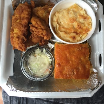 Big Herm's Kitchen - Chicken fingers, Mac and cheese, Cole slaw, and cornbread - Southern Near Me - Richmond, Virginia