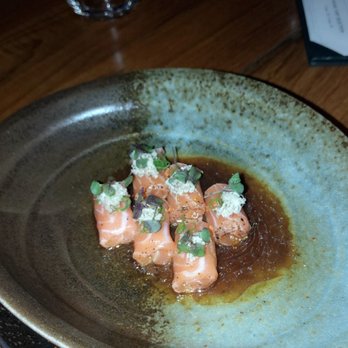 Komodo Miami - Salmon appetizer- small but amazing - Asian Fusion Near Me - Miami, Florida Komodo Miami - Salmon appetizer- small but amazing - Asian Fusion Near Me - Miami, Florida